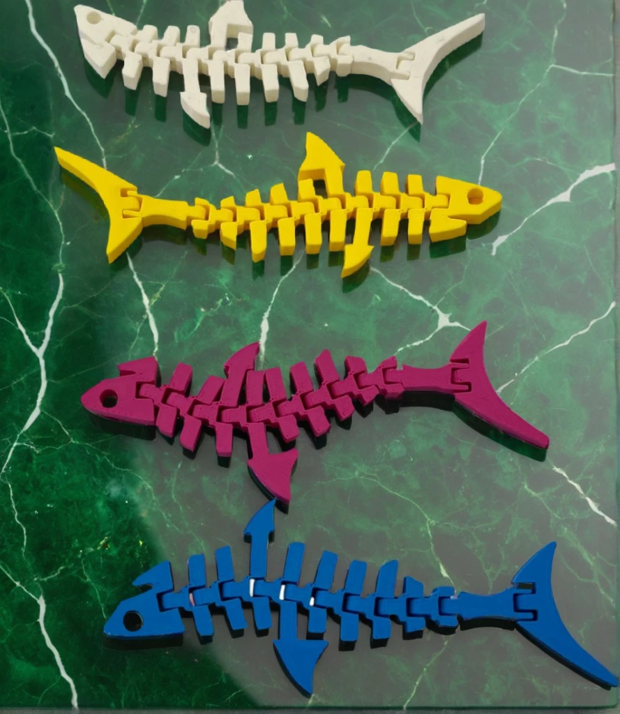 【i930個性小舖】-魚結構鑰匙圈